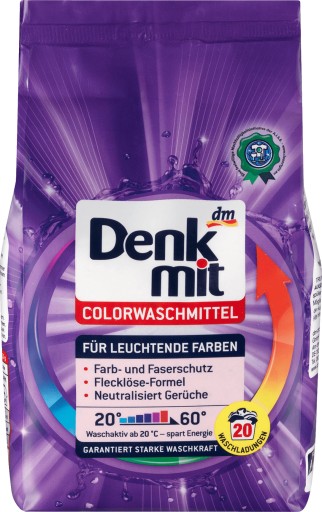 Denkmit Colorwaschmittel pre farby 20 pr - 1,35kg