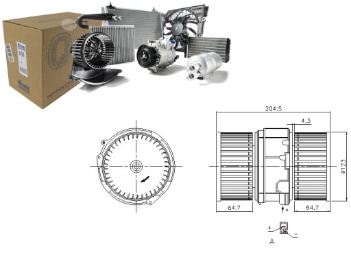 87357 - ВЕНТИЛЯТОР RENAULT FLUENCE 1.5D-ELECTRIC 02/10- NISSENS