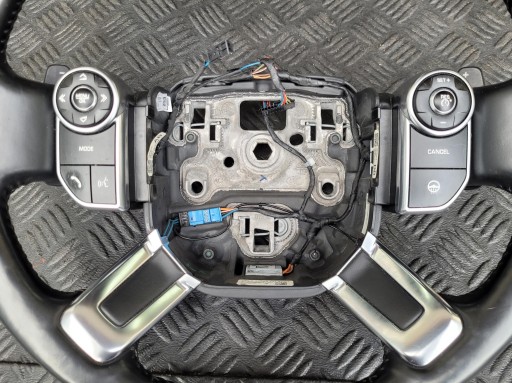 Volant MULTIFUNKCJA Palettes vitesse volant GRZANA Noir RANGE ROVER VOGUE L405
