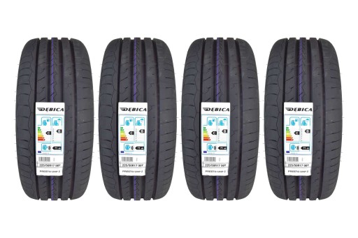 4 літні шини 225 / 50R17 Debica PRESTO UHP 2 RANT
