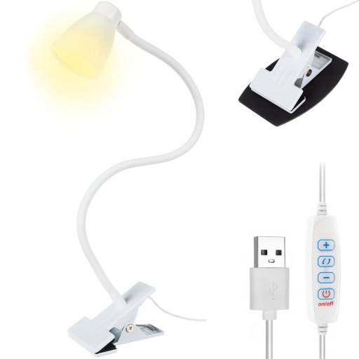 Настільна лампа з кліпсою Izoxis black потужністю до 5 Вт