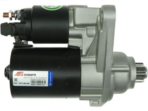 S0686PR - Стартер для audi a2 seat cordoba ibiza skoda fabia vw bora fox golf lupo