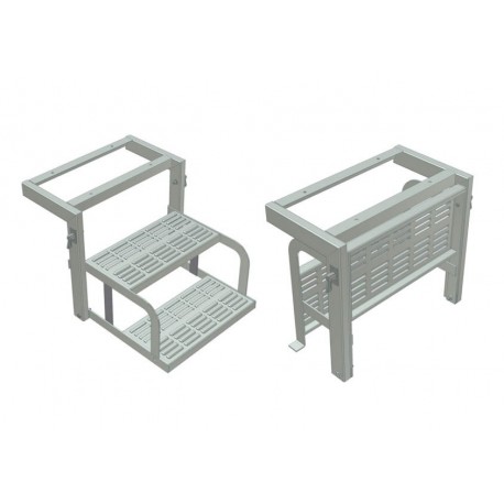 3DS50165110 - СКЛАДНОЙ ПОВОРОТНОЙ ЛЕСТНИЦЫ 2 СТУПЕНИ