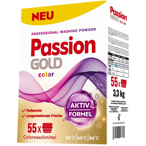 Passion Gold Color Prášok na pranie farieb 3,3kg 55praní