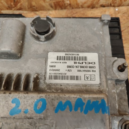 Montage STARTOWY ODPALKA Ordinateur PEUGEOT 308 T9 II 2.0 BLUEHDI MANUAL