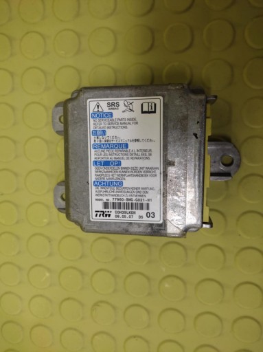 HONDA CIVIC VIII UFO modul SENSOR AIRBAG 77960SMGG021M1