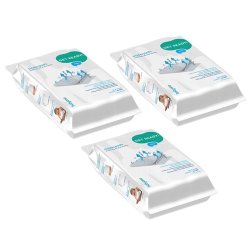 3× Простирадло Babyono для сповивання 90 см x 60 см 10 шт.