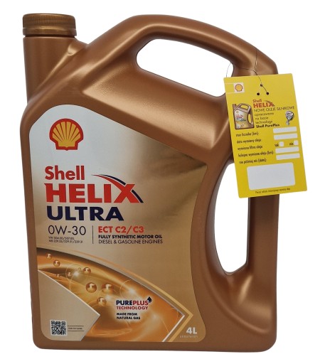 10 Litre Original Shell Helix Ultra Ect C2/C3 0W30 Huile 550046305 Api Sn  Set - Cdiscount Auto