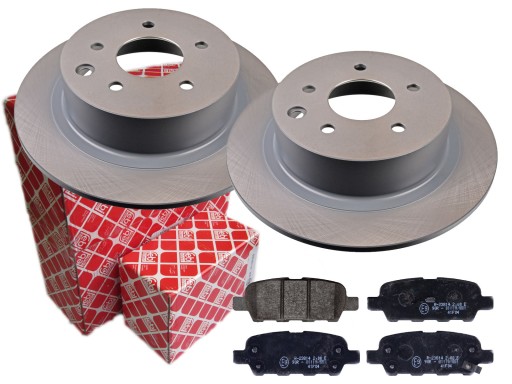 ДИСКИ КОЛОДКИ FEBI ЗАДНІ NISSAN JUKE QASHQAI