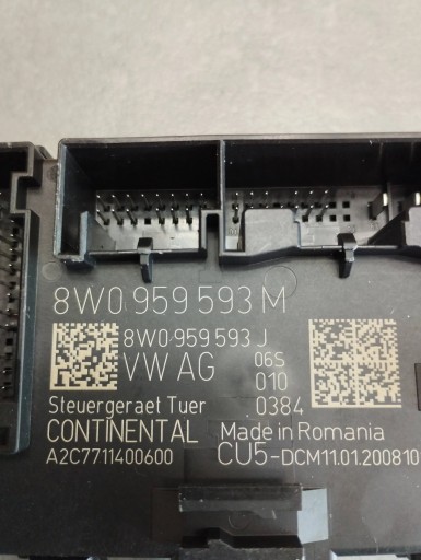 Audi A4 S4 B9 8W Module Portière 8W0959593M