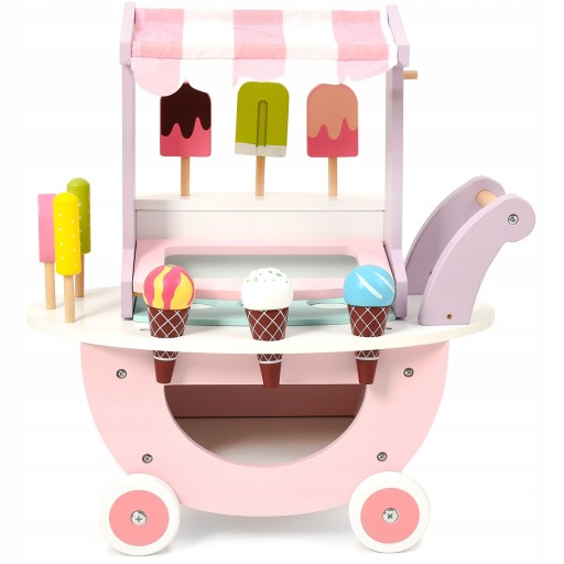 Kočík so zmrzlinárňou Bingo Sevico 45x45x22 cm ružový