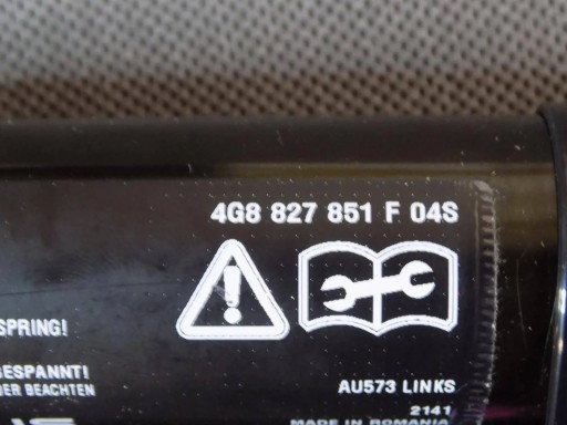 Audi A7 4G running board bonnet electrical silowniki 4G8827851F 4G8827822F