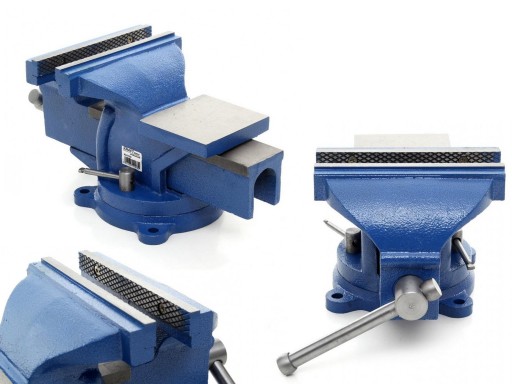 Тиски слесарные поворотные с наковальней KD1100 75 мм