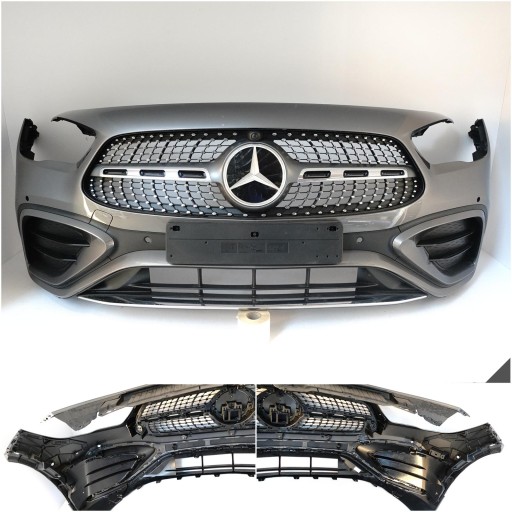 MERCEDES GLA H247 AMG LIFT MOPF 23- bumper front + grill KRATKI supports