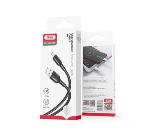 Kabel USB microUSB typ B XO 1 m