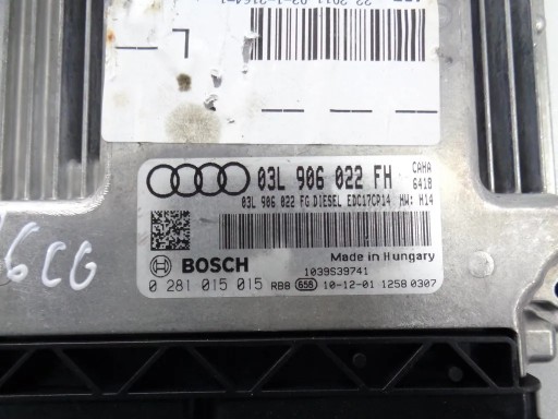 Audi A6 S6 C6 4F 2.0 TDI control unit of the engine