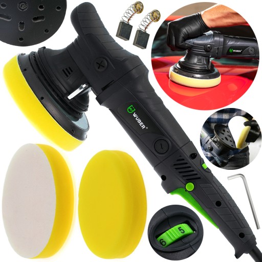 Эксцентриковая осциллирующая машина для полировки автомобилей 1500 Вт + БЕСПЛАТНАЯ НАБОРНАЯ ЛАМПА