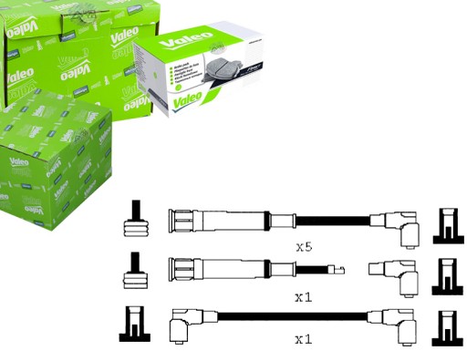 346377 - Комплект кабелів запалювання bmw valeo