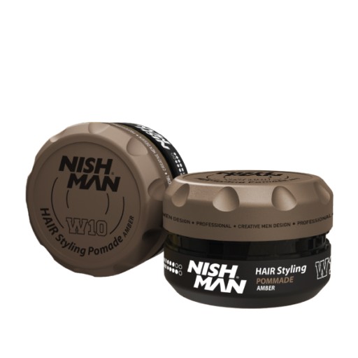 Nishman Hair Wax W10 Amber Pomáda na vlasy 100ml