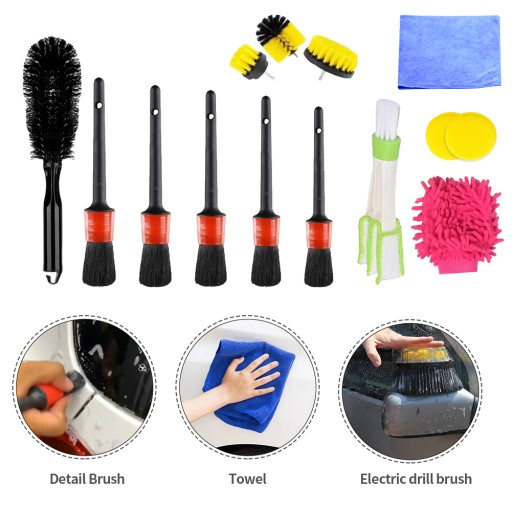 Hodu набор кистей для Detailing Cloth Tool Auto