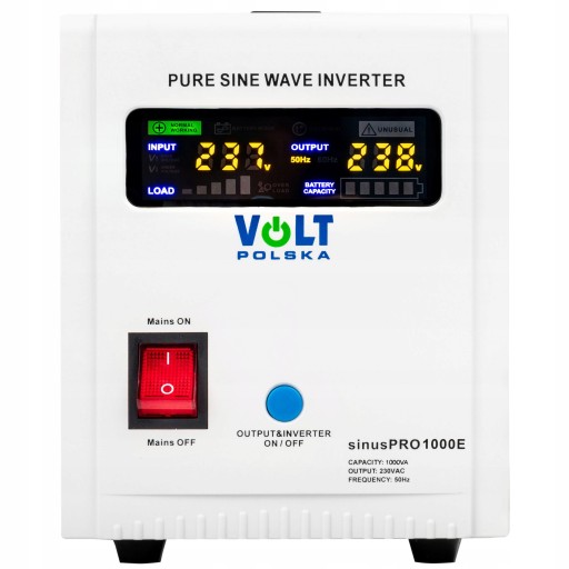 Преобразователь чистого синуса 1000 вт, 12 в, ибп, аварийный источник питания для печи и насосов центрального отопления