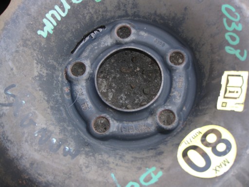OPEL SIGNUM 08R wheel spare 4.0 X 16 ET41 115/70/16