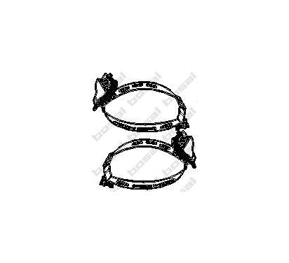 254-980 - BOSAL ГЛУШИТЕЛЬ ХОМУТ MW 318I 320I 325I