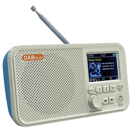 DIGITÁLNE RÁDIO DAB BLUETOOTH DAB Radio C10 - BIELA / MODRÁ