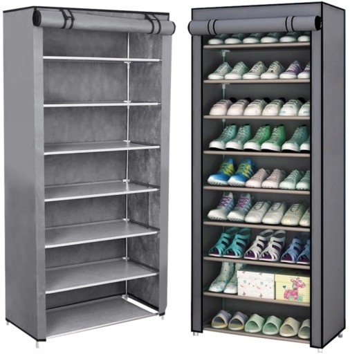 Шафа STERNHOFF Текстильна шафа 60 х 160 х 30 см відтінки сірого