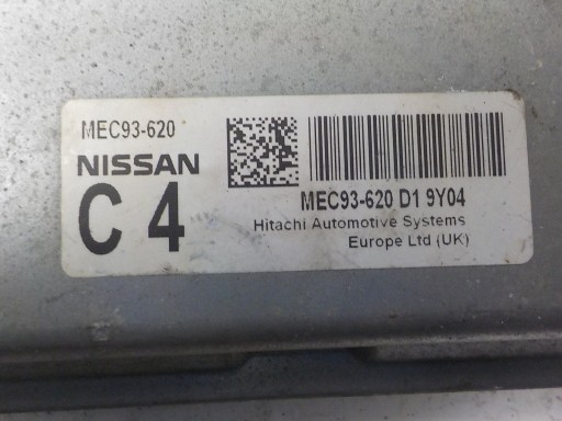 NISSAN computer control unit MEC93-620 D1 C4