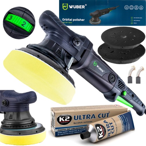 ЭКСЦЕНТРИЧЕСКАЯ ПОЛИРОВАЛЬНАЯ МАШИНА 1500 Вт + БЕСПЛАТНАЯ ПОЛИРОВАЛЬНАЯ ПАСТА