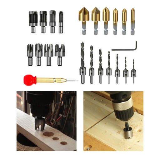 23x свердла для зняття фаски по дереву з L