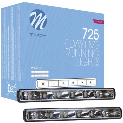 LDO725 - СВІТЛОДІОДНІ ДЕННІ ХОДОВІ ВОГНІ 12V ДОВГАСТИЙ ТОРГОВИЙ АВТОМАТ