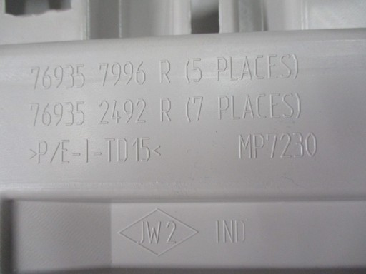 cover upholstery pillar RENAULT GRAND SCENIC right