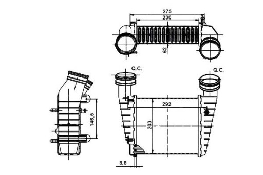 30138A - ІНТЕРКУЛЕР VW PASSAT 1.9 TDI NRF