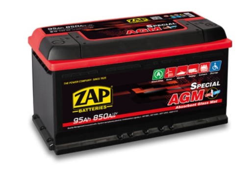 Аккумулятор ZAP Special AGM 12V 95AH 850A P+ 59502