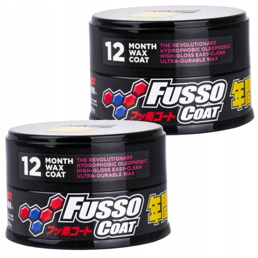 SOFT99 FUSSO ПАЛЬТО 12 МЕСЯЦЕВ ТЕМНОГО ЦВЕТА ВОСК 2 ШТ.