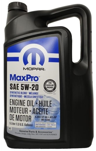 Моторна олива Mopar MaxPro 5 л 5W-20