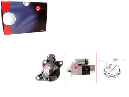 CASCST35146AS(iMOTO) - Стартер 12в 2.3квт каско+водительский комплект v37 для бардачка - контроль столкновений, карта управления