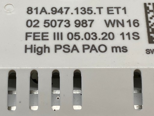 AUDI Q3 83A FANALE interna LED 81A947135T