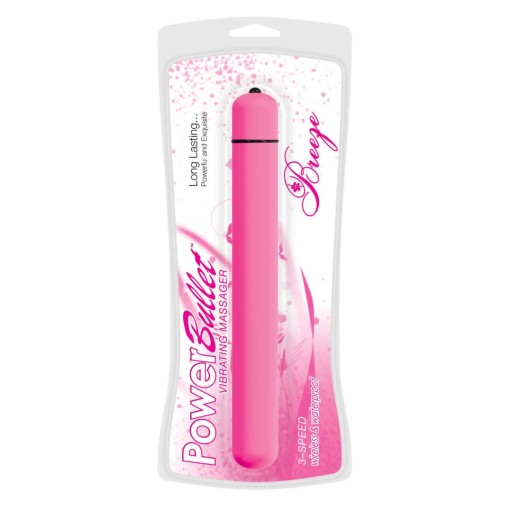 POWERBULLET TENKÝ VIBRÁTOR PALIČKA KLASICKÝ BREEZE FUCHSIA VODOTESNÝ