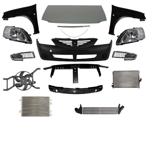 60 01 - LOGAN 04-09 РЕМЕНЬ ПЕРЕДНЕГО БАМПЕРА КАПОТА ФОНАРЬ КРЫЛА