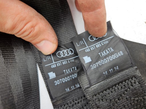 Gurten Gurten heck hinten hinten AUDI A6 A7 C7 4G USA KOMPLET WYSTRZELONE