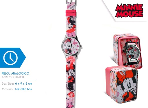 Аналоговий годинник Minnie Mouse Kids Euroswan WD21203, рожевий