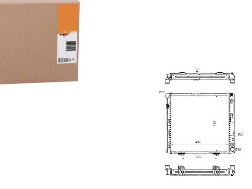 NRF53872(EXT) - РАДИАТОР NRF MERCEDES W124 2.0 2.2E NRF