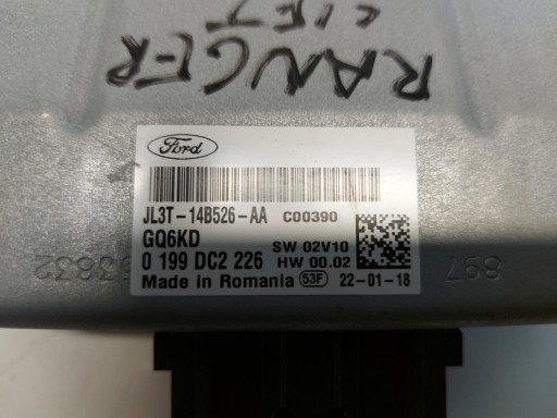Ford Ranger IV LIFT module control unit of tension JL3T-14B526-AA