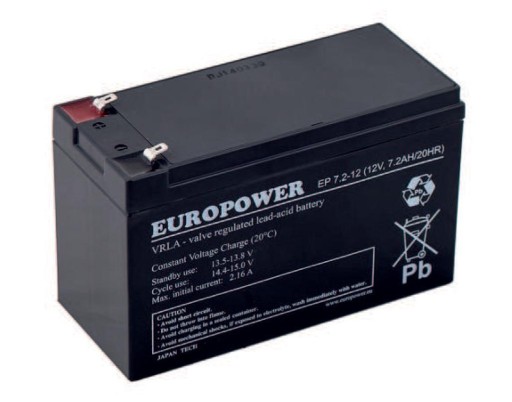 Блок живлення europower 12v 7.2ah t2