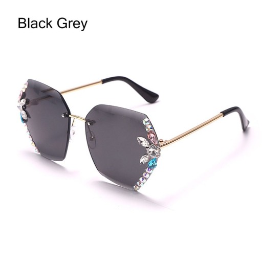 1pc Rhinestone UV400 сонцезахисні окуляри в st