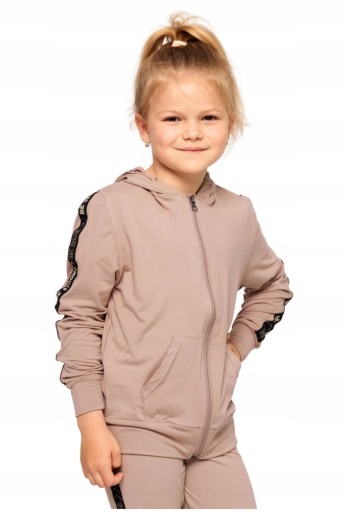 Дитячий світшот Moraj розмір 146 з довгим рукавом бежевий