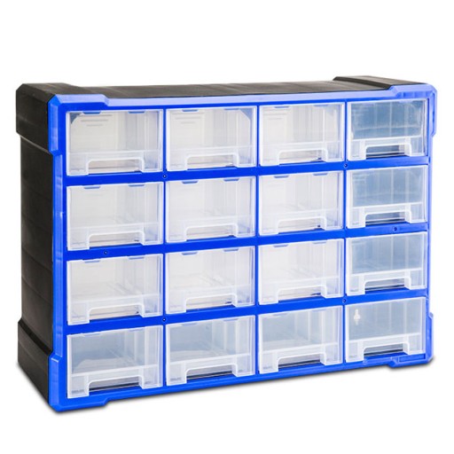 Книжная полка с 16 ящиками R-4016A ABS 522X 180X375MM